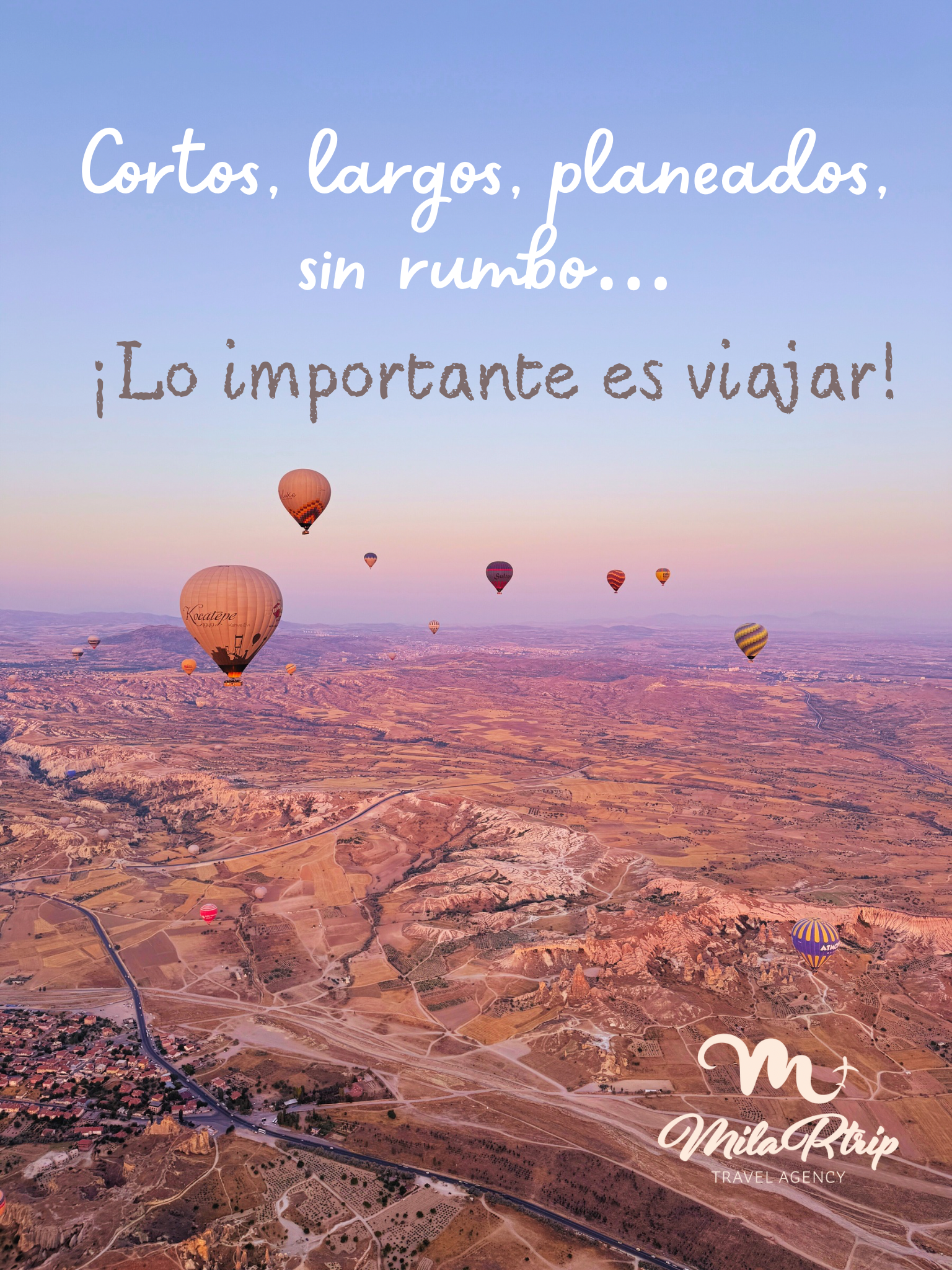 Cortos, largos, sin rumbo… ¡Lo importante es viajar!